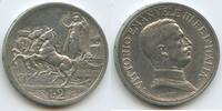 Italien Königreich 2 Lire Silber M#3248 - Taly auf Quadriga - Victor Emmanuel III. 1900-1946 Italy -