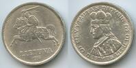 Litauen 10 Litų Silber H0830 - RAR Vytautas Didysis Lithuania -