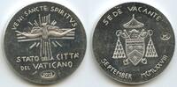 Vatikan Rom Stato Pontificio Vaticano Religiöse Silbermedaille M#5734 - Sede Vacante Sedisvakanz - 1978 September MCMLXXVIII -