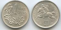 Litauen 1 Litas Vienas Silber G11644 - Latvia Republic Lithuania -