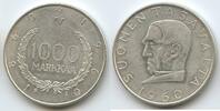 Finnland 1000 Markkaa Silber H0391 - Markka Currency System Centennial - Snellman - Finland Suomi -