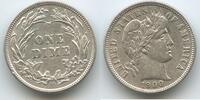 Vereinigten Staaten von Amerika One Dime Barber Silber H0466 - USA United States -
