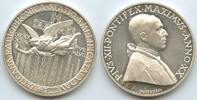 Vatikan Italien-Kirchenstaat Rom Roma Große Silbermedaille - Papst Pius XII. 1939-1958 M#8489 - Auf Radio Vatikan und den leistungsfähigen Rundfunksender Santa Maria -