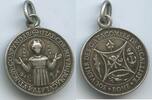 Vatikan Italien-Kirchenstaat Religiöse Medaille Wallfahrtsmedaille Silber M1065 - Heilige Cäcilia von Rom - Souvenir des Catacombes de St Calliste Rome -