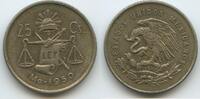 Mexiko 25 Centavos Silber G7992 - United States of Mexico -