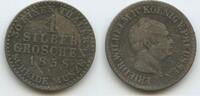 Brandenburg-Preußen 1 Silbergroschen 1858 A Berlin M#8372 - Friedrich Wilhelm IV. 1840-1861 Kingdom of Prussia Germany F