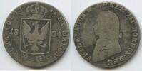 Brandenburg-Preußen 4 Groschen (1/6 Taler) Silber M#8376 - Friedrich Wilhelm III. 1797-1840 -