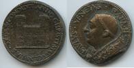 Vatikan Italien-Kirchenstaat Venezien Bronzegussmedaille 1455 spätere Arbeit G10827 - Fassade des Palazzo San Marco - Papst Paul II. 1464-1471 EF