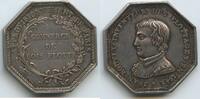 Frankreich Königreich France Silbermedaille Verdienstmedaille G10829 - Flösserei - Auf die Versorgung der Stadt Paris mit Brennholz -
