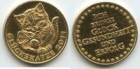 Österreich Glücksbringer Glücksmünze Neujahrsmünze L2039 - Glückskatze Glücks-Katze -