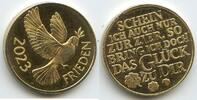 Österreich Glücksbringer Glücksmünze Neujahrsmünze L2110 - Frieden Taube Friedenstaube - Glücksklee -