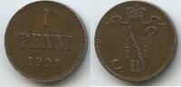 Finnland 1 Penni G9738 - Zar Nikolaus II. 1894-1917 von Russland Finland -