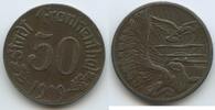 Deutsches Reich Rheinland-Pfalz 50 Pfennig Notgeld 1919 M#8523 - Stadt Frankenthal - Adler vor aufgehender Sonne VF+