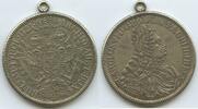 1 Taler Nachprägung von Lauer 1721 RDR Österreich M119 - Karl VI. 1711-1740 - alte Replik Vorzüglich mit Öse
