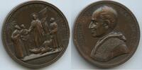 Vatikan Italien-Kirchenstaat Roma Große Bronzemedaille Papst Leo XIII. 1878-1903 1903 XIX M#8764 - Zur Erinnerung an die Verkündung der Enzyklika...