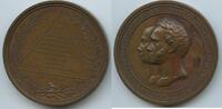 Niederlande Königreich Große Bronzemedaille der nl. Freimaurer A298 - Auf die Silberhochzeit des Prinzen Wilhelm Friedrich Karl - Netherlands -