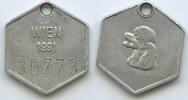 Österreich Hundemarke GX1111 - Wien - 30773 eingeschlagen -
