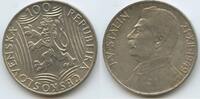Tschechoslowakei 100 Korun Silber G8591 - 70th Birthday Josef Stalin Czechoslovakia -