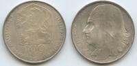 Tschechoslowakei 100 Korun Silber G8598 - 300th Anniversary - Death of Václav Hollar Czechoslovakia -