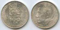 Tschechoslowakei 100 Korun Silber G8600 - 75 Years - Birth of Julius Fučík 1903-1978 Czechoslovakia -