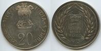 Indien Republik 20 Rupees Silber GS123 - Food for all FAO - Grow More Food - India -