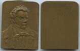 Bronzeplakette einseitig 1911 Österreich GN1280 - Franz Schubert 1797-1828 Komponist Vorzüglich