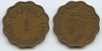 Zypern 1 Piastre G10042 - George VI. British Colony Cyprus -
