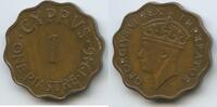 Zypern 1 Piastre G10044 - George VI. British Colony Cyprus -