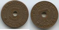 Norwegen Transit-token Wertmarke Jeton Automatic Token nd. 1940 M#8582 - Trondheim Sporvei Norway VF-EF