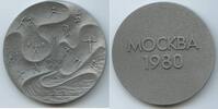 Russland Sowjetunion Große Medaille M#0162 - XXII Summer Olympic Games, Moscow 1980 -