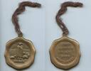 Deutschland Große Bronzemedaille GN1341 - Echt Schäfer Bronze Guss Wertsiegel - Schafhirte mit Herde -