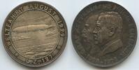 Deutsches Reich Weimar Silbermedaille Weltfahrt GX802 - Luftschiff LZ127 Graf Zeppelin I. - Dr. Hugo Eckener 1898-1928 -