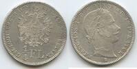 Österreich Ungarn Kaiserreich ¼ Florin (Fl, 1/4 Gulden) Silber M#8277 - Austria Kaiser Franz Joseph I. -