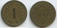 Deutsches Reich Hessen-Nassau Biermarke Gut für 1 Glas Bier Bierzeichen T030 - Turnhalle Bad Nauheim -