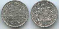 Deutsches Reich Hamburg 5/100 Verrechnungsmarke T388 - Hamburgische Bank A.G. Germany Hamburg -