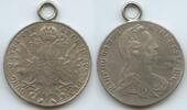 1 Maria-Thersia-Taler Silber 1780 IC FA Wien RDR Österreich GB1167 - Maria Theresia 1740-1780 Austria Sehr schön, mit Öse, leichte Hitzespuren