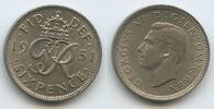 Großbritannien United Kingdom 6 Pence (Six Pence) G2216 - King George VI. 1936-1952 Great Britain -