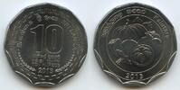 Sri Lanka 10 Rupees G6562 - Kalutara District - Several fruits and vegetables including mangosteen -