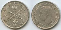 Australien 1 Florin Silber H0348 - 50 Years of Federation 1901-1951 - King George VI. 1936-1952 Australia -