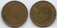 Ceylon 1 Cent (One Cent) G6566 - King Georg VI. 1936-1952 Sri Lanka -