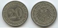 Deutsches Reich Kaiserreich 20 Pfennig G10521 - Großer Adler - Germany Empire -