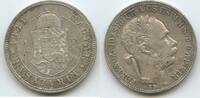 Ungarn Kaiserreich 1 Forint Silber M#8292 - Franz Joseph I. 1848-1916 Österreich Hungary Austria -