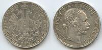 Österreich Kaiserreich 1 Florin (Fl, Gulden) Silber M#8316 - Austria Kaiser Franz Joseph I. -