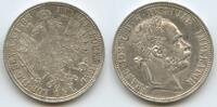 Österreich Kaiserreich 1 Florin (Fl, Gulden) Silber M#8317 - Austria Kaiser Franz Joseph I. -