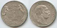 Ungarn Kaiserreich 2 Korona Silber M#8323 - Kaiser Franz Joseph I. 1848-1916 Hungary -
