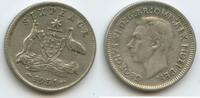Australien Six Pence (6 Pence) Silber M#6186 - King George VI. 1936-1952 Australia -