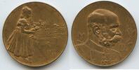 Österreich Kaiserreich Bronzemedaille G10715 - Auf das 50. Regierungsjubiläum von Kaiser Franz Josef I. und Sissi -