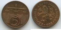 Tschechoslowakei 5 Haleru (5 Haléřů) G8602 - Czechoslovakia Czechoslovak Republic -