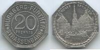Deutsches Reich Kaiserreich 20 Pfennig Notgeld Strassenbahnmarke G13286 - Schöner Brunnen - Nürnberg-Fürth Strassenbahn -