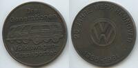 Deutschland Niedersachsen Kalendermedaille Bronze PA688 - 25-jähriges Jubiläum Volkswagen Werk Hannover 1956-1981 -